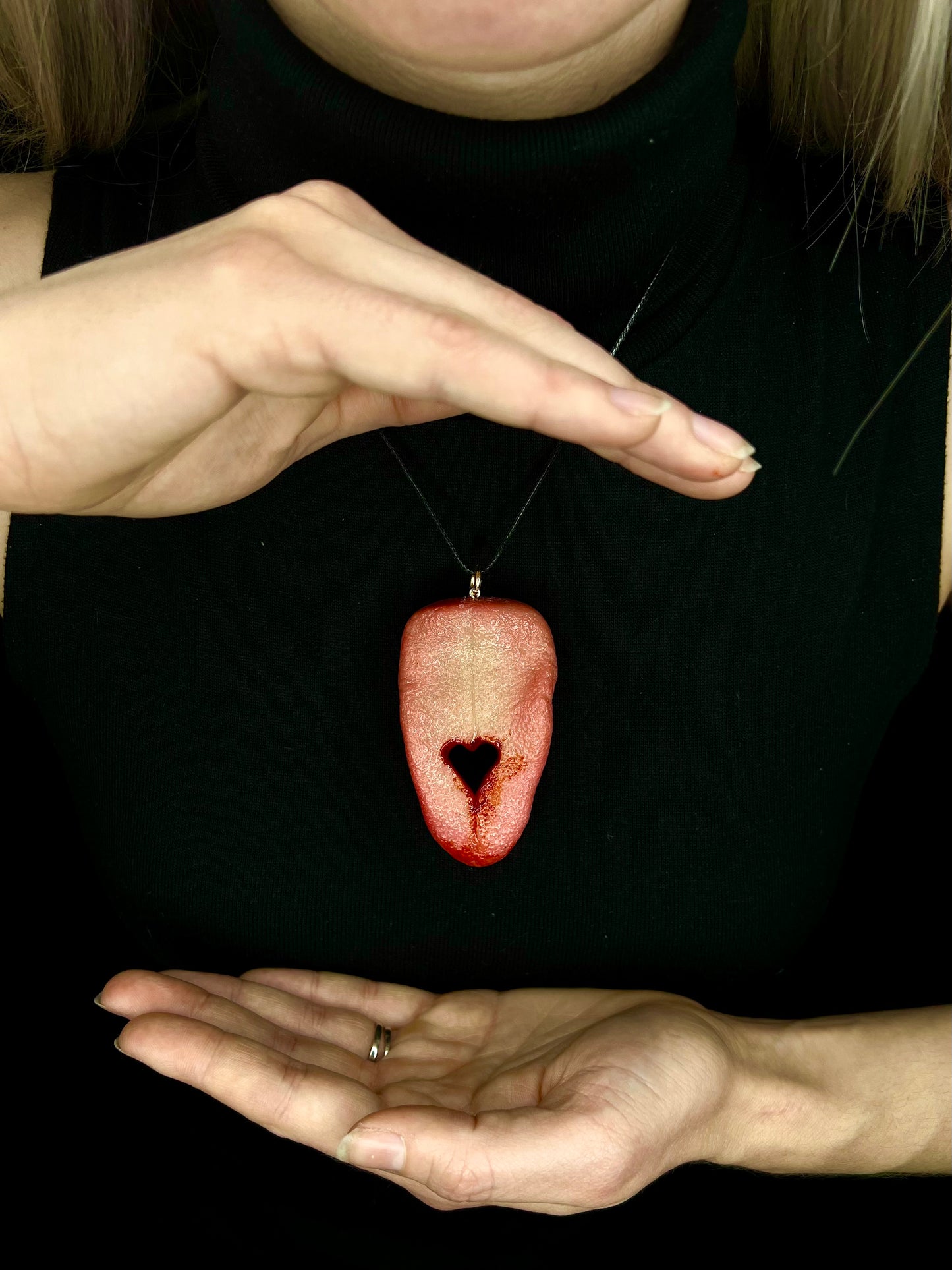 Bite My Heart Out - Tongue Necklace